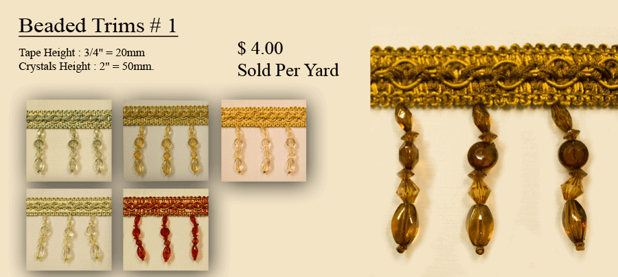 Drapery Trim Beaded Drapery Trims Brilliant Drapery Shop