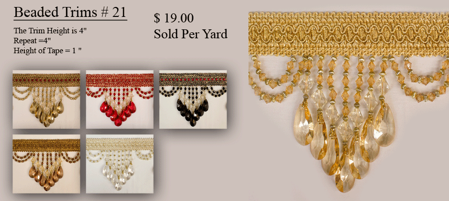 Drapery Trim Beaded Drapery Trims Brilliant Drapery Shop