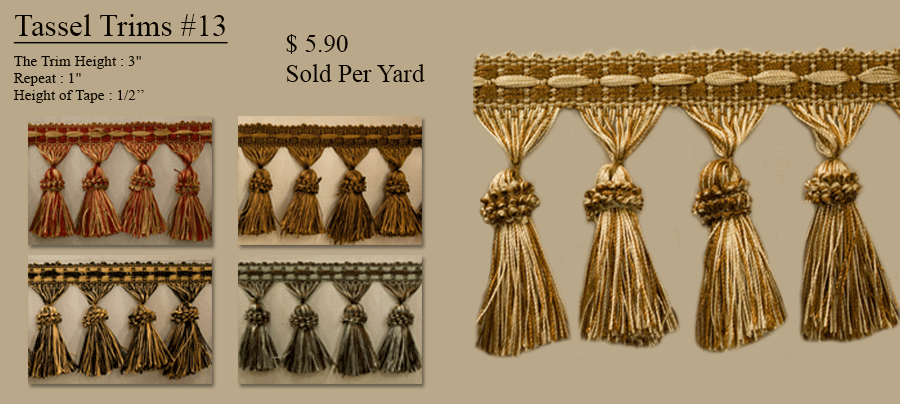 Drapery Trim Tassel Fringe Drapery Trim Brilliant Drapery Shop
