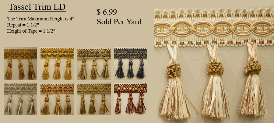 Drapery Trim Tassel Fringe Drapery Trim Brilliant Drapery Shop
